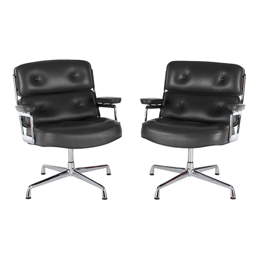 Vitra Lobby Chair ES108 antraciet stoel Eames