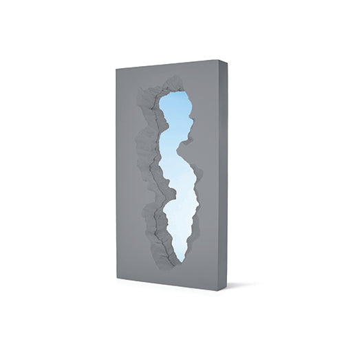 Gufram broken mirror spiegel grijs