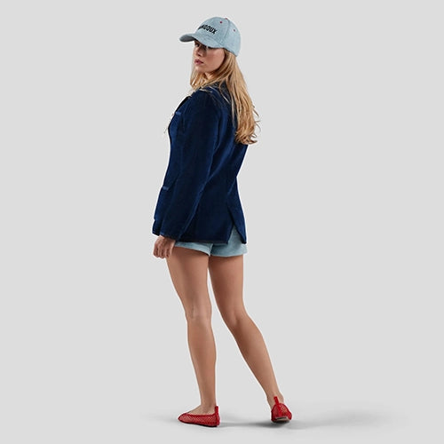 Baindoux Terry cap blauw