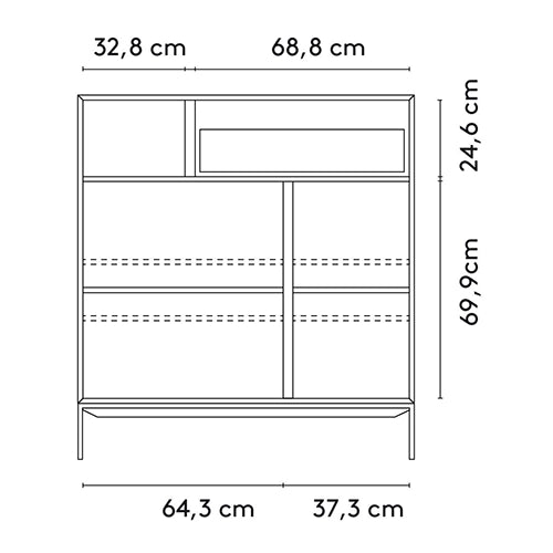 Arco Vision 1 kast rood