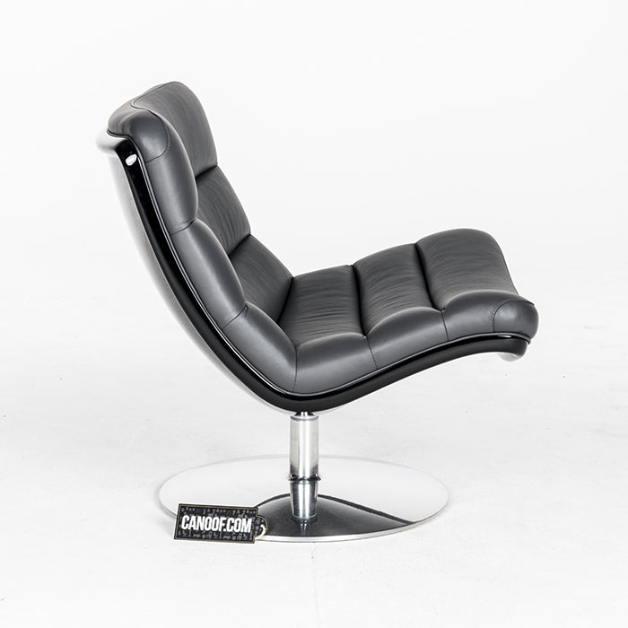 Artifort F978 stoel zwart leder