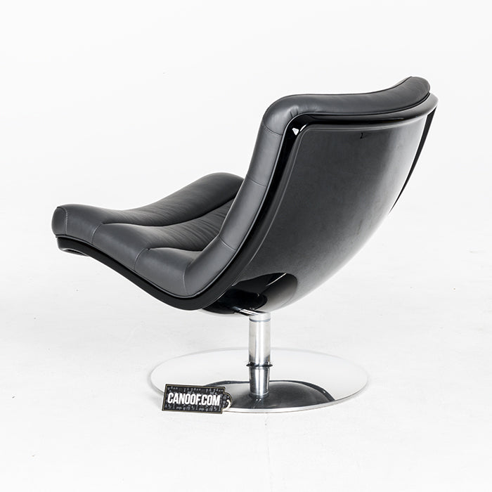 Artifort stoel grijs leder