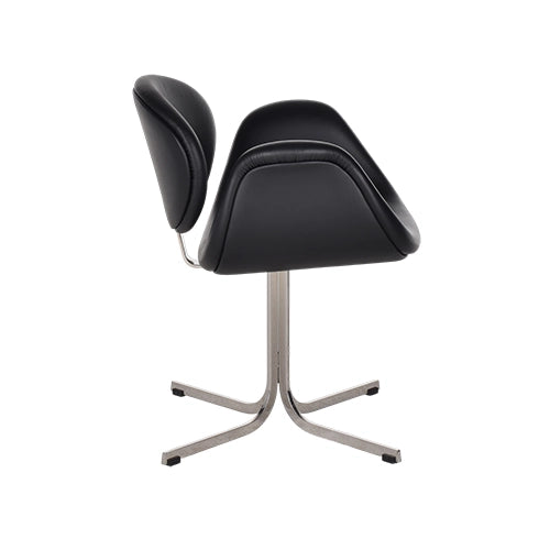 Artifort Little Tulip stoel zwart leder