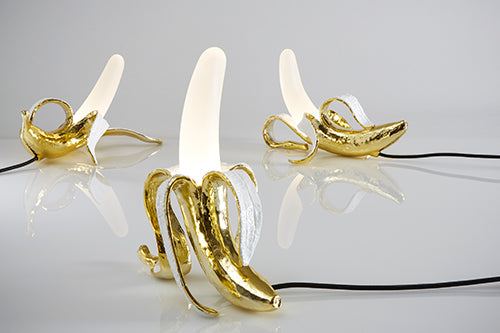 Seletti Banaan lamp goud
