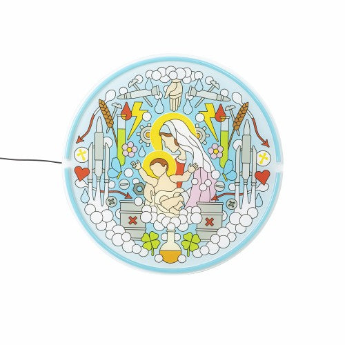 Seletti Blow Gospel wandlamp blauw