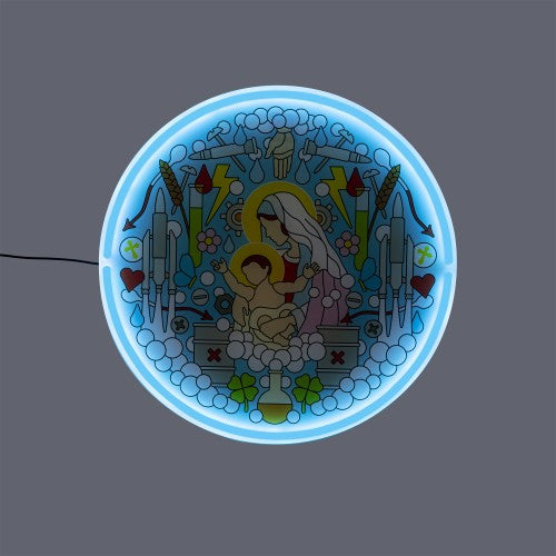 Seletti Blow Gospel wandlamp blauw
