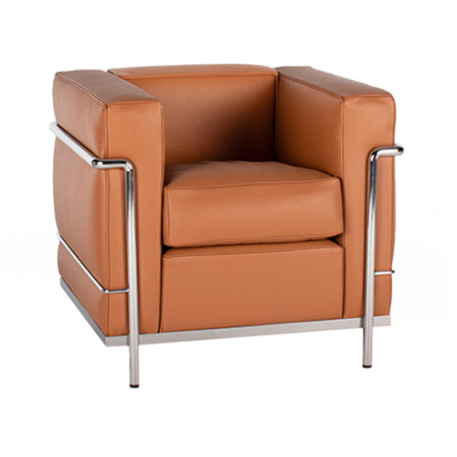 Cassina 2 fauteuil grand confort petit modele cognac leder