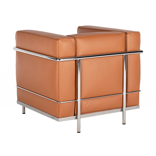 Cassina 2 fauteuil grand confort petit modele cognac leder