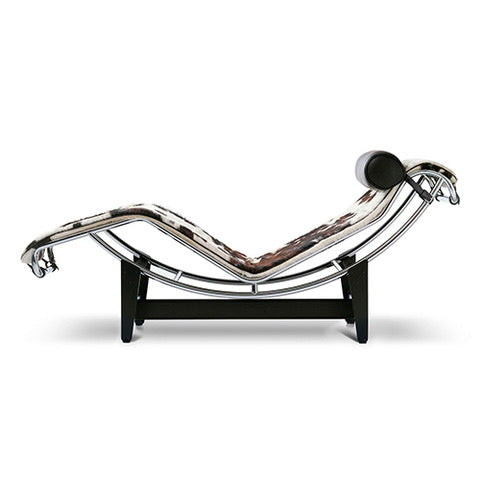 Cassina 4 chaise longue a réglage continu LC4 sofa zwart bruin