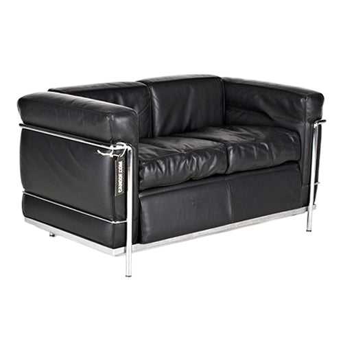 Cassina LC2 2-zits bank zwart leder