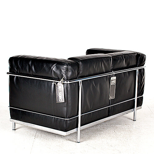 cassina LC2 2-zits bank zwart