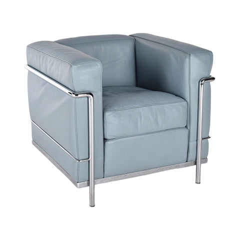 Cassina LC2 fauteuil lichtblauw