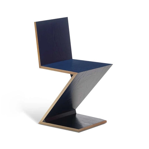 Cassina Zig Zag stoel blauw