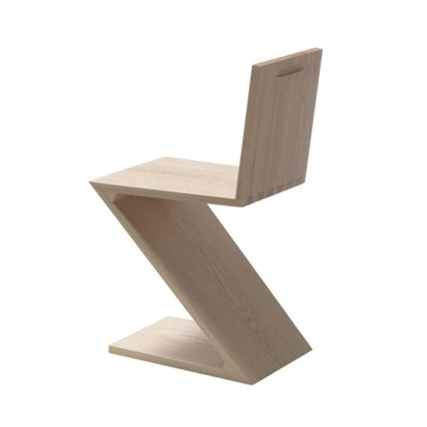 Cassina Zig Zag stoel naturel essenhout