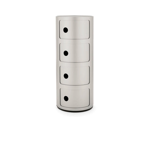 Kartell Componibili kast 4 vakken zilver