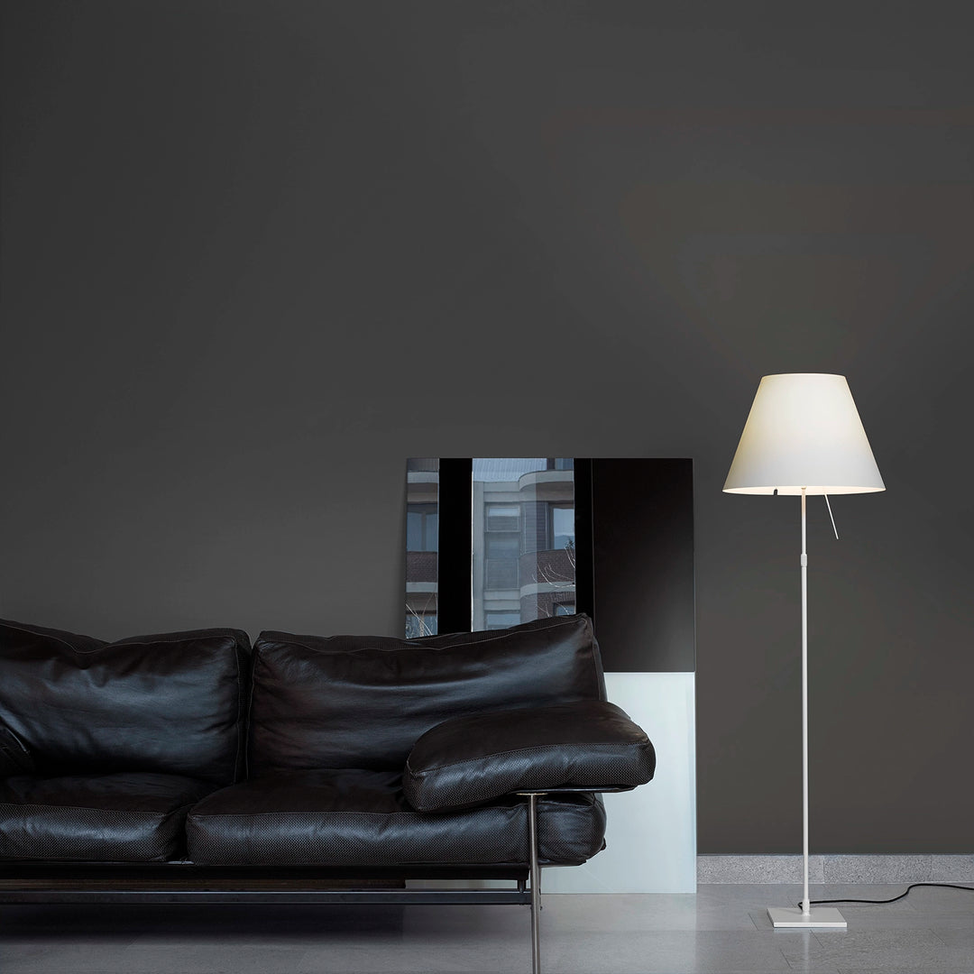 Luceplan Costanza vloerlamp wit/aluminium