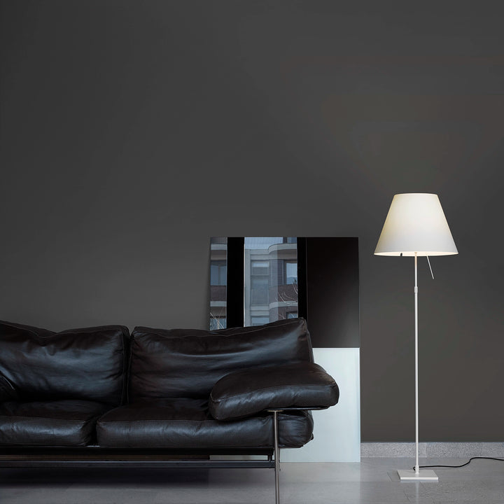 Luceplan Costanza vloerlamp wit/aluminium