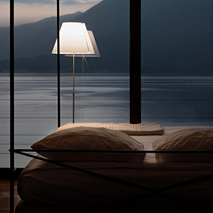 Luceplan Costanza vloerlamp wit/aluminium