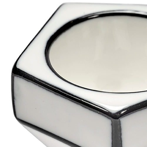 Serax Annebet Philips eierdop wit/zwart