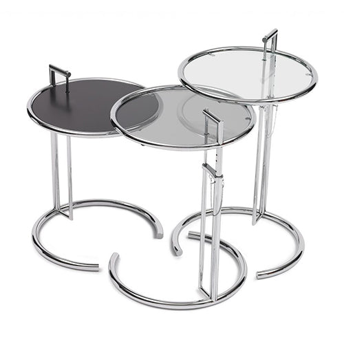 Eileen Gray bijzettafel chroom
