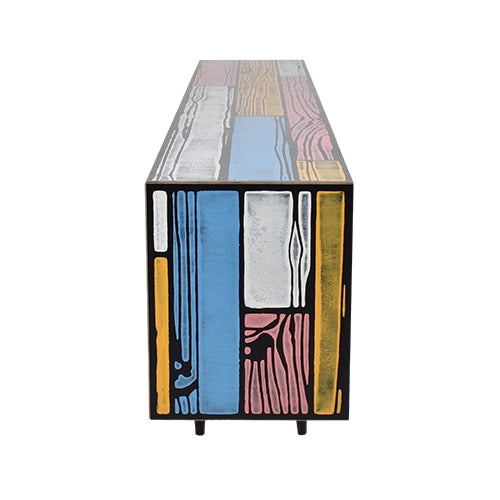 Wrongwoods dressoir roze/blauw