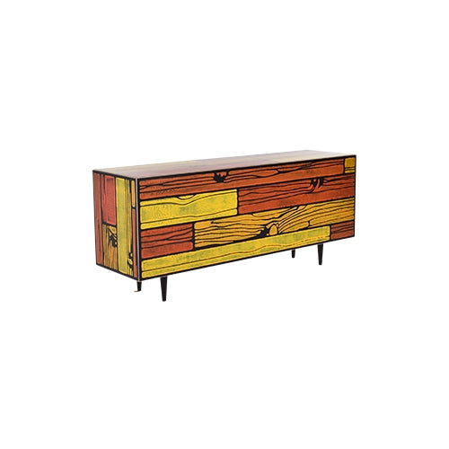 Wrongwoods kast roze/blauw
