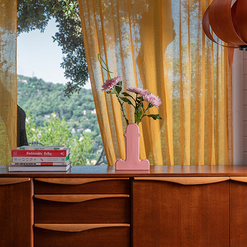 Ettorre Sottsass Shiva vaas roze BD Barcelona
