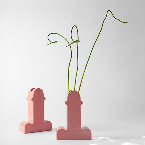 Ettorre Sottsass Shiva vaas roze BD Barcelona