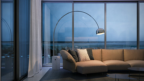 Flos Arco vloerlamp wit marmer