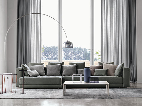 Flos Arco 6 booglamp zilver