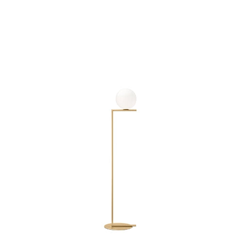 Flos IC Light F vloerlamp goud wit