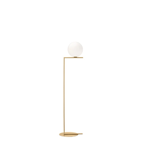 Flos IC Light F vloerlamp wit goud