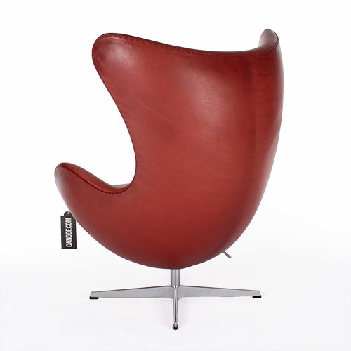 Fritz Hansen Egg Chair rood leder