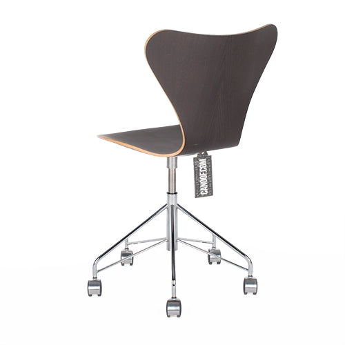 Fritz Hansen Vlinder bureaustoel eikenhout bruin