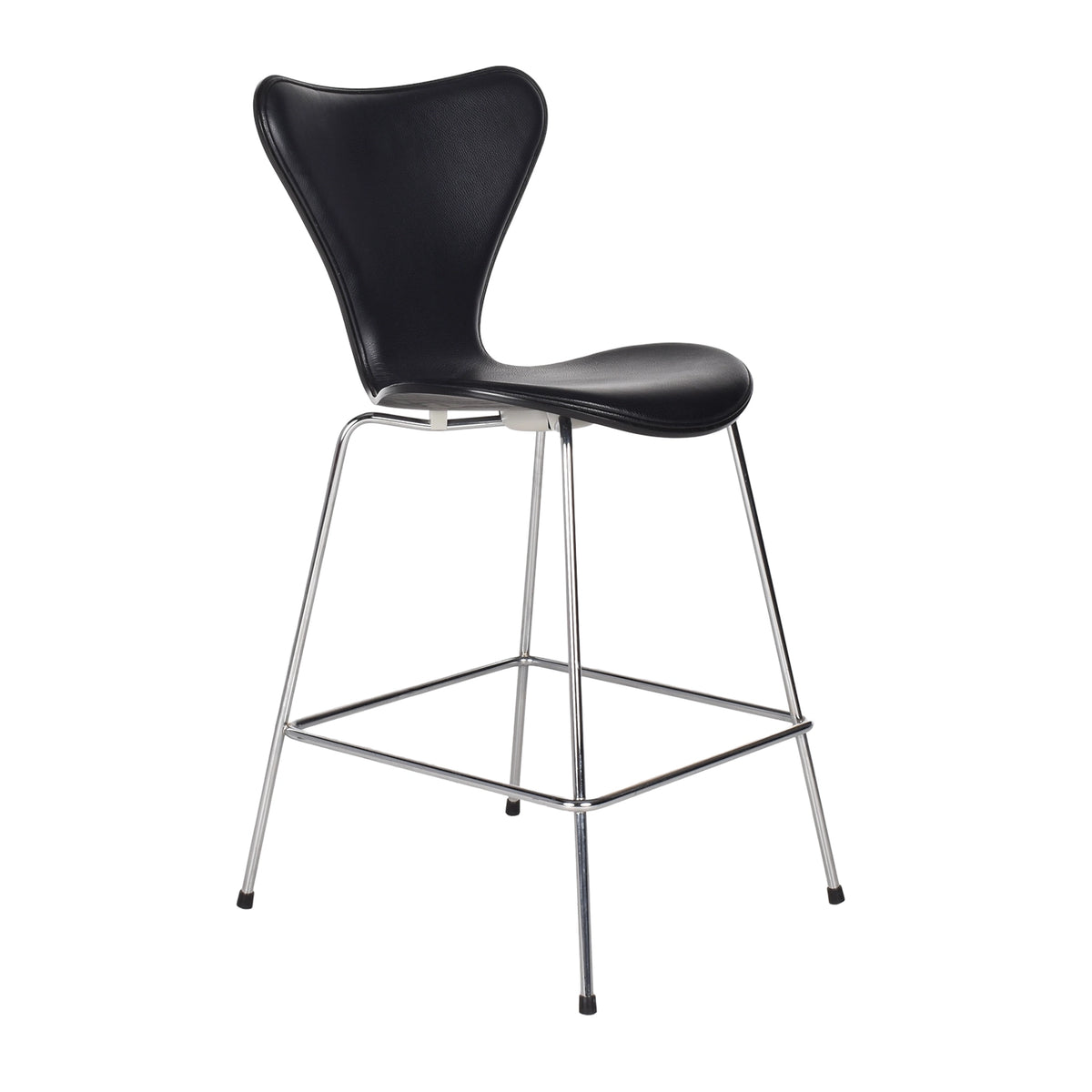 Fritz Hansen vlinder barkruk zwart leder 