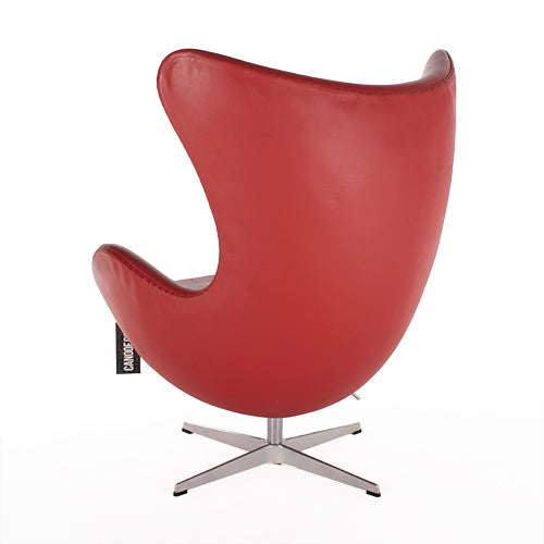 Fritz Hansen Egg Chair rood leder