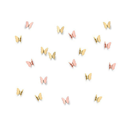 Ghidini butterfly haakje goud rose kleur