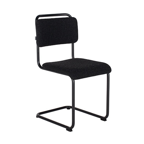 Gispen 101 zwart gestoffeerd zwart frame