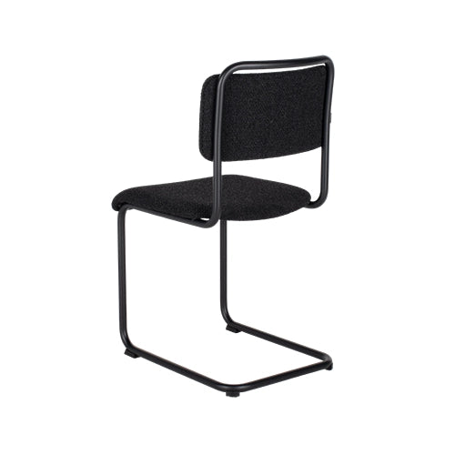 Gispen 101 zwart gestoffeerd zwart frame