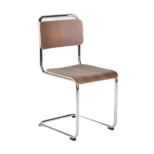 Gispen 101XL notenhout chroom