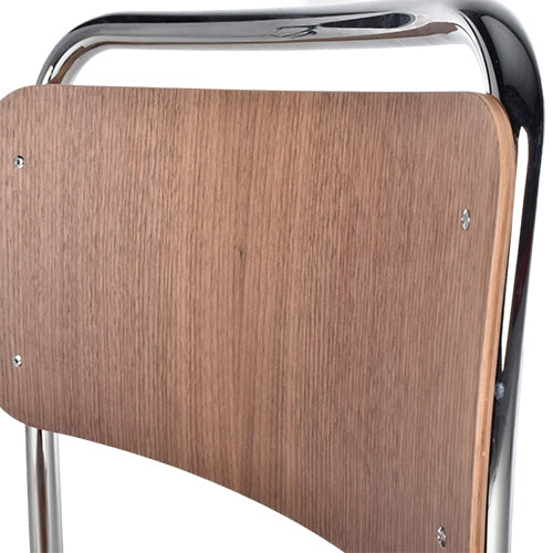 Gispen 101XL notenhout chroom