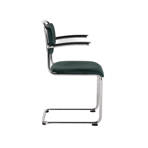 Gispen 201XL donkergroen velours stoel