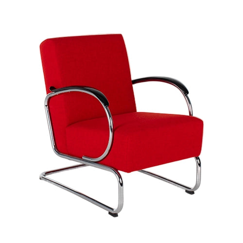 Gispen 407 fauteuil rood