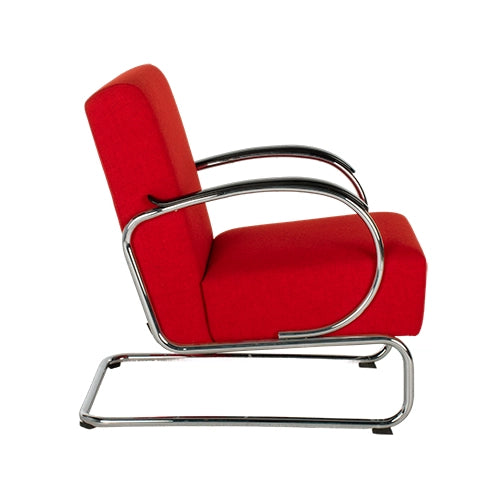 Gispen 407 fauteuil rood