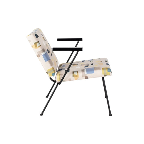 Gispen 1401 fauteuil blauw