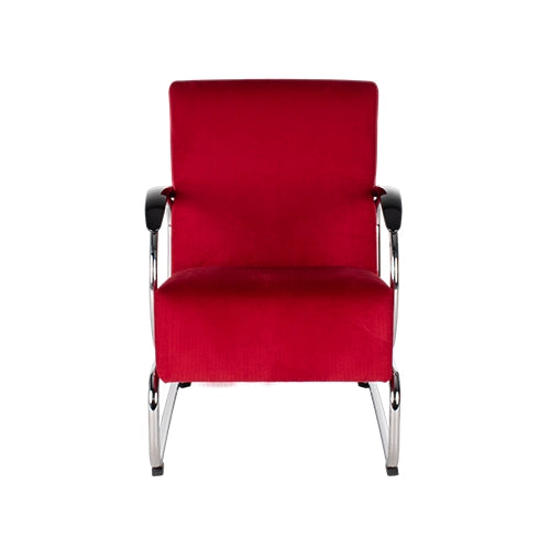 Gispen 407 fauteuil rood