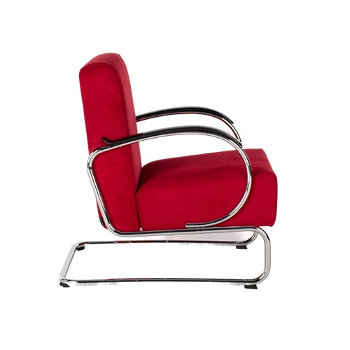 Gispen 407 fauteuil rood