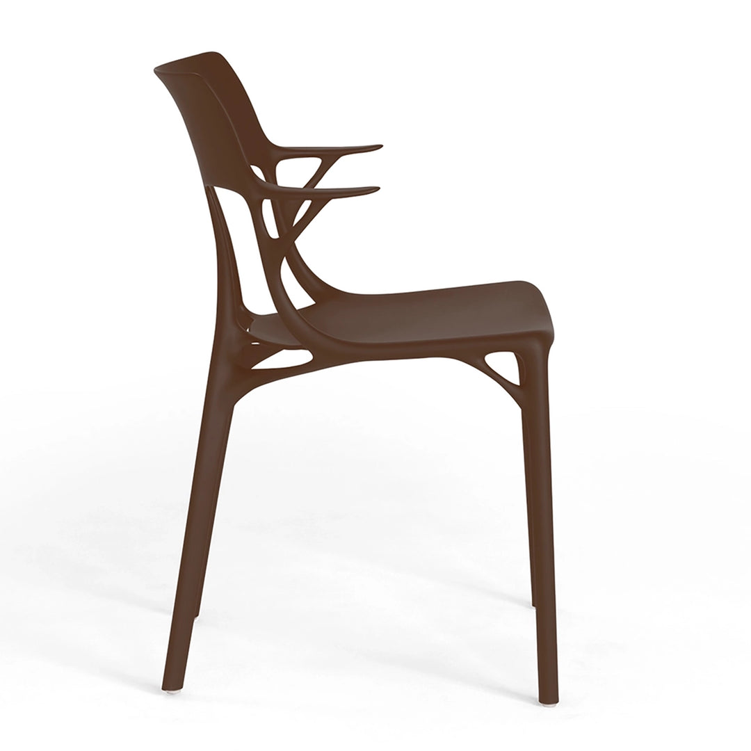 Kartell A.I. chair mokka bruin