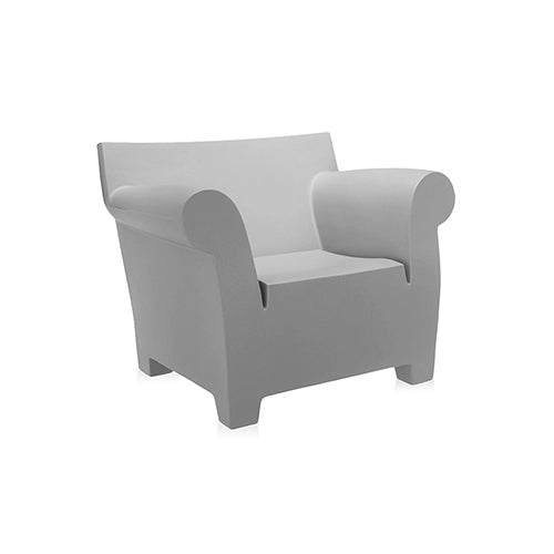 Kartell Bubble Club fauteuil lichtgrijs