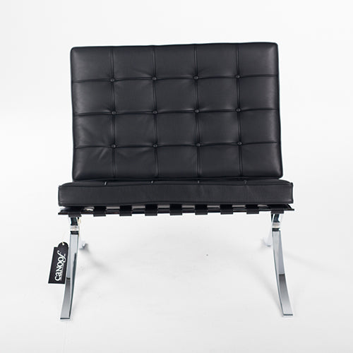 knoll barcelona chair zwart